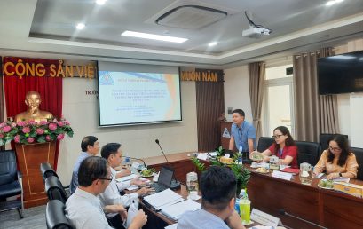 Trường Cán bộ quản lý giáo dục Thành phố Hồ Chí Minh tổ chức họp Hội đồng nghiệm thu cấp cơ sở đề tài KH&CN cấp bộ năm 2022, mã số: B2022-HQG-01 do TS. Vũ Quảng làm chủ nhiệm đề tài